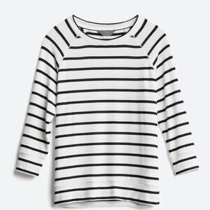 41 Hawthorn Three Quarter Sleeve Raglan Knit Top Stripped Size M EUC